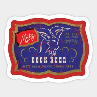 Metz Bock Beer Sticker